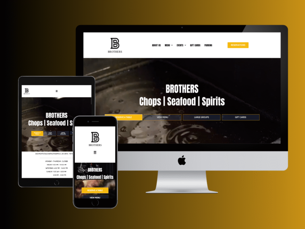 Restaurant Website — Brothers Norfolk